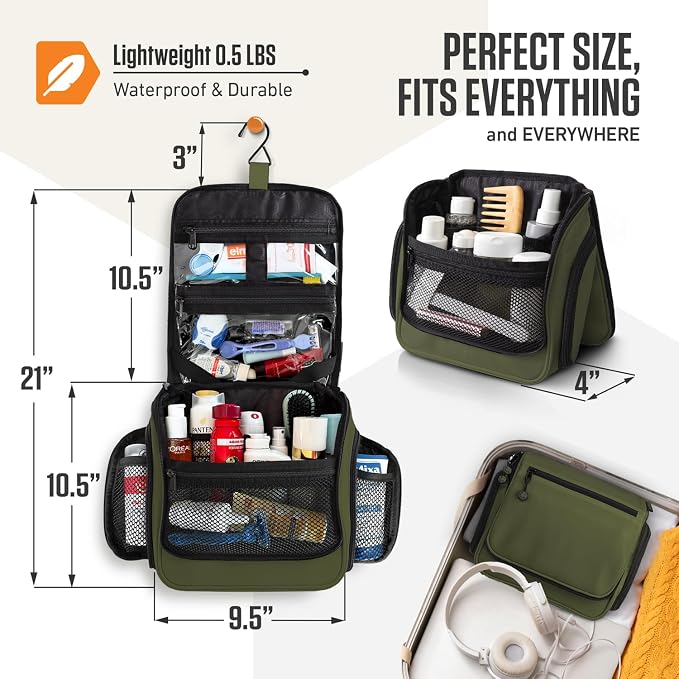 VENTURE 4TH Hanging Travel Toiletry Bag - Image 2
