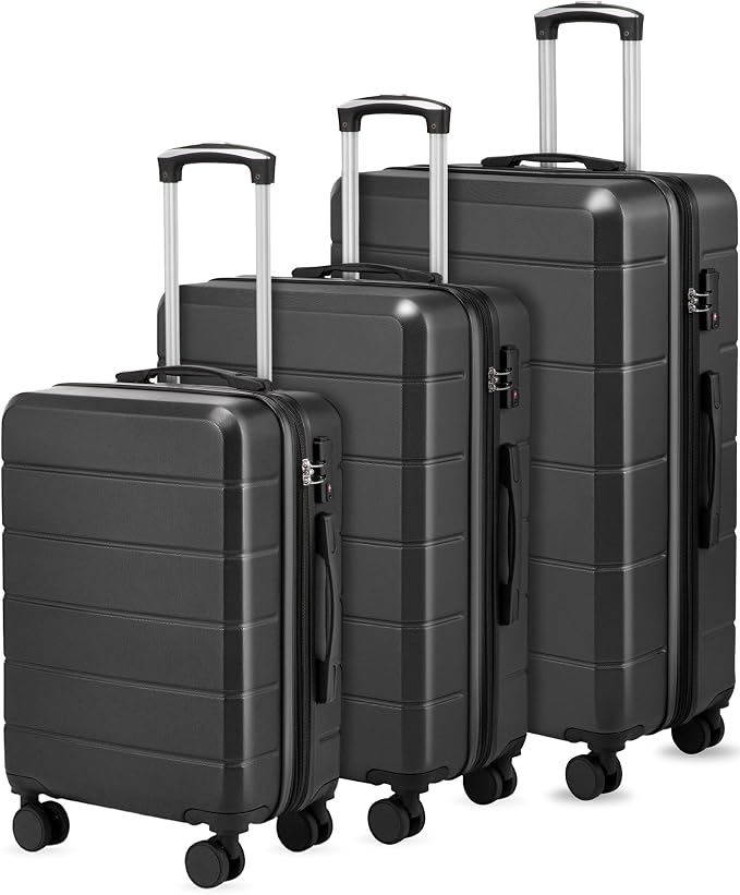 Luggage Sets 3 Piece, Expandable Hardside Suitcases by YOETEY
