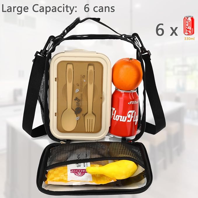 FlowFly Kids Lunch box Insulated Soft Bag Mini Cooler Back to School Thermal - Image 2