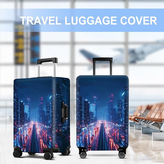 Luggage Cover Washable Suitcase Protector Anti-scratch Suitcase cover Fits - Image 5