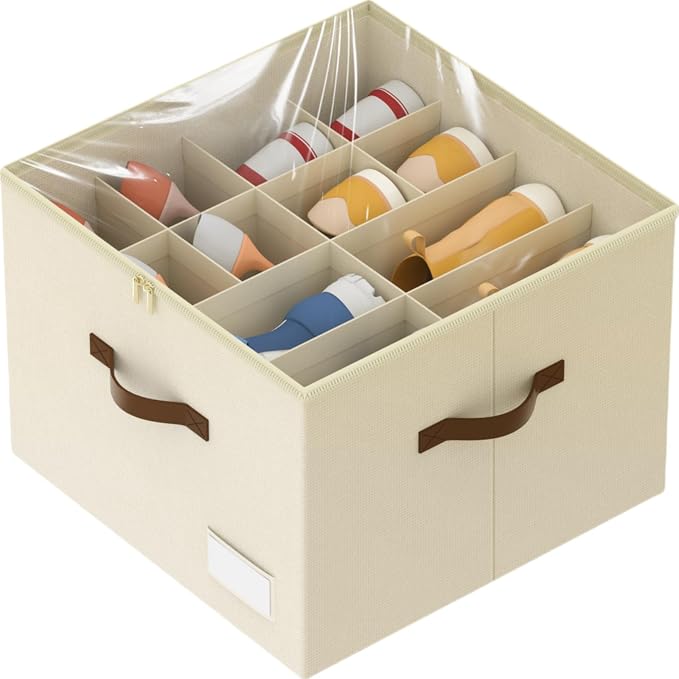 Shoe Organizer for Closet, Foldable Shoe Storage Containers, Fits up to 16 Pairs - Image 8
