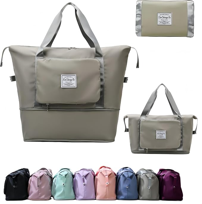 Large Capacity Foldable Travel Bag, Expandable lightweight Carry on Bag by Unknown