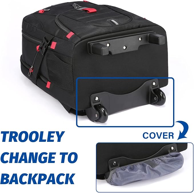 LOVEVOOK Rolling Laptop Backpack - Image 5