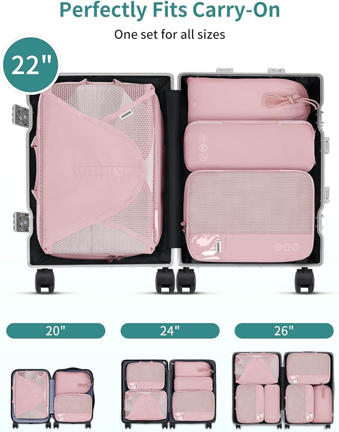 WANDF 7 Set Compression Packing Cubes - Image 4