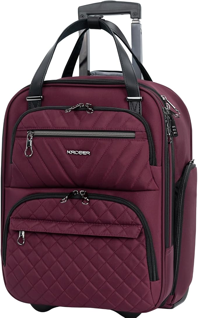 KROSER Carry On Underseat Multi-functional, 16-inch Underseater Lightweight by KROSER