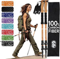100% Carbon Fiber Trekking Poles by USA Brand by HikerHungerOutfitters