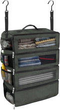 Suitcase Organizer, Travel Luggage Organizer Portable Hanging Travel Shelves by Unknown
