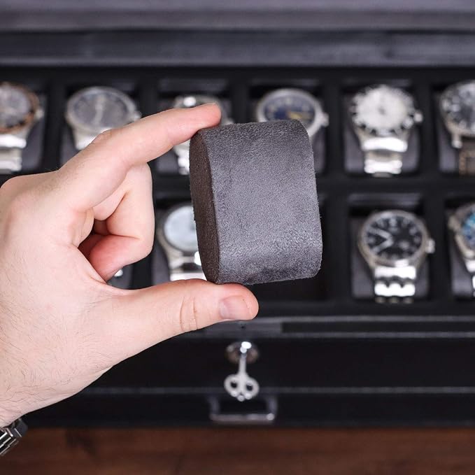 ROTHWELL 12 Slot Leather Watch Box - Image 8