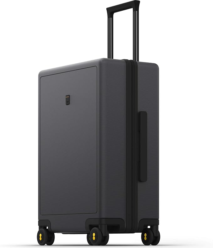 LEVEL8 Checked Luggage, Large Suitcase, Lightweight Luminous Textured Tsa by LEVEL8