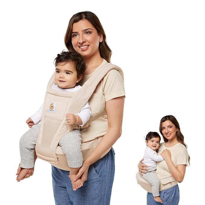 Ergobaby Alta Hip Seat All-Position Breathable Mesh Hip Seat & Carrier by Ergobaby