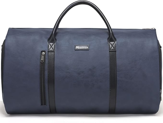 Modoker Convertible Leather Garment Bag, Carry on Garment Bags by Modoker