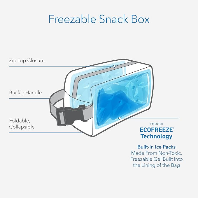 PackIt Freezable Snack Box, Diamond Chevron, Built - Image 2