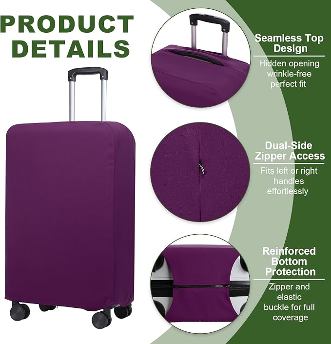 PATIKIL Luggage Cover, Suitcases Covers Elastic Carry on Cover Protector - Image 3