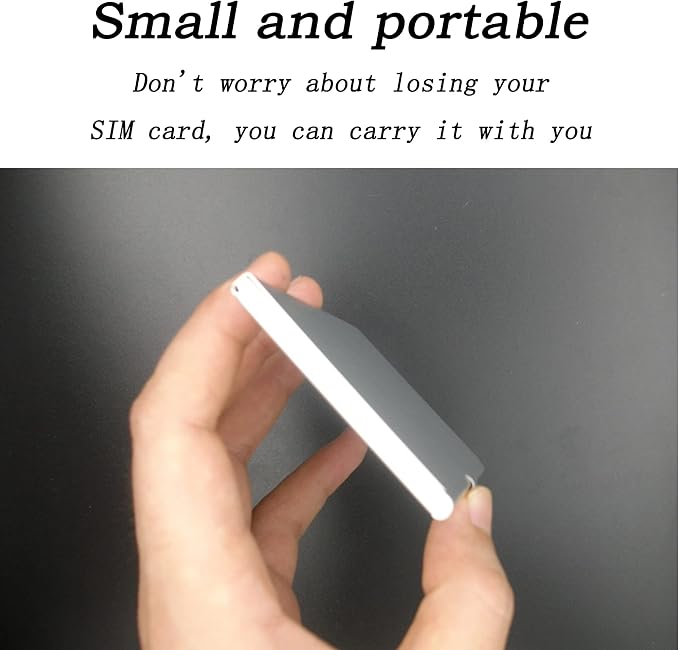 Aluminum SIM Card Case, Universal Waterproof Slim Mini Card Slots Storage Case - Image 5