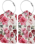 2PC Red Rose Flower Luggage Tag by OUZPGAQ