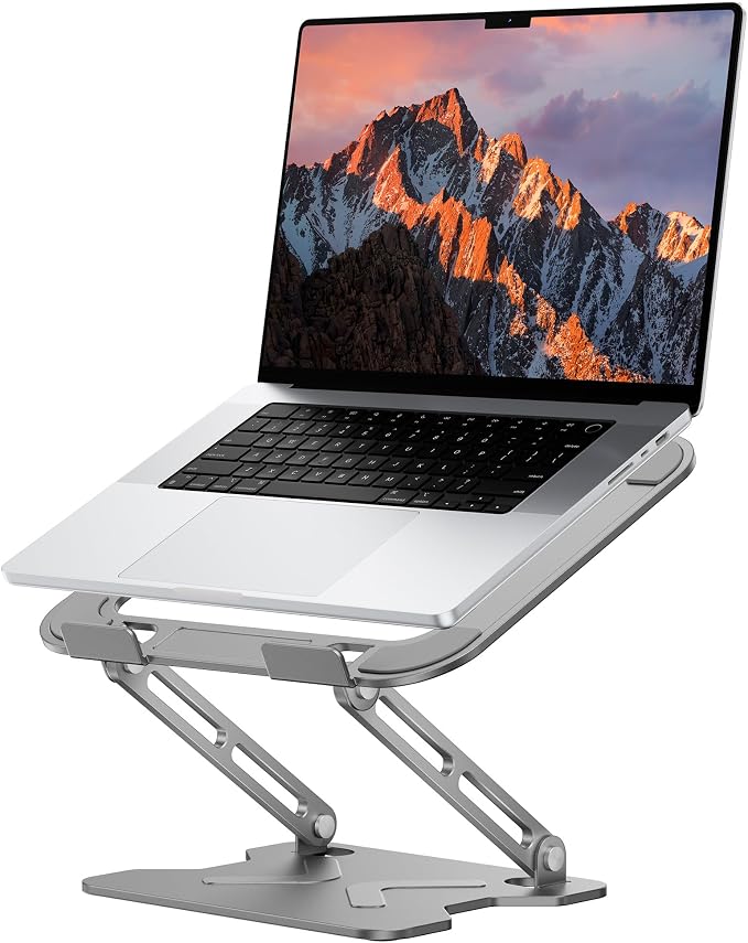 Foldable Laptop Stand for Desk, Adjustable Height Ergonomic Computer Stand by JCZT