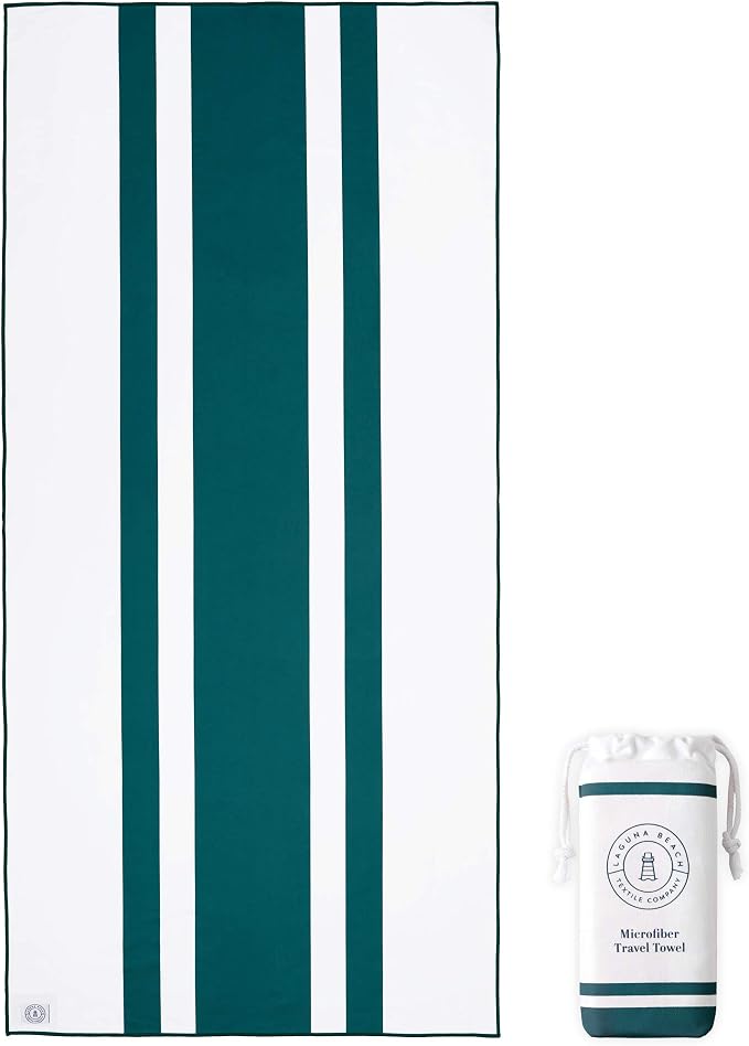 Laguna Beach Textile Co. Recycled Microfiber Quick Dry Beach Towel - Image 7