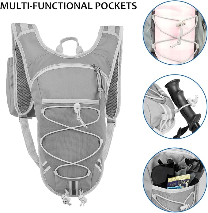 Lightweight Hydration Backpack 2L Water Bladder Pack - Image 4
