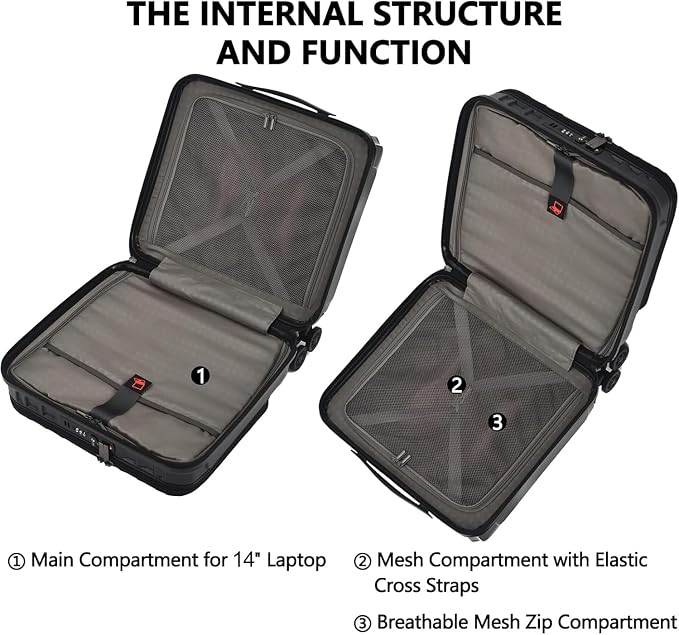TydeCkare 16" Carry on Luggage - Image 5