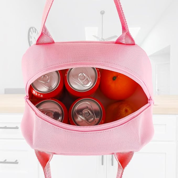 FlowFly Lunch Bag for Women Insulated Lunch Box Corduroy Lunch Tote Cooler for - Image 6