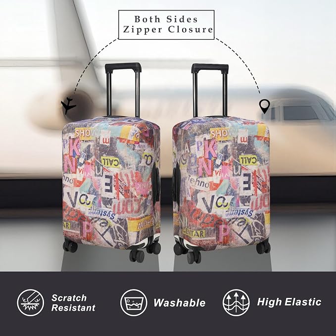 Explore Land Travel Luggage Cover Suitcase Protector Fits 31-32 Inch Case - Image 2