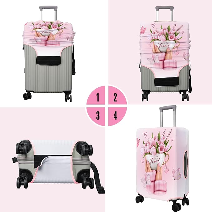 Travel Luggage Cover Suitcase Protector Fits 18-32 Inch Wheel Covers - Image 3