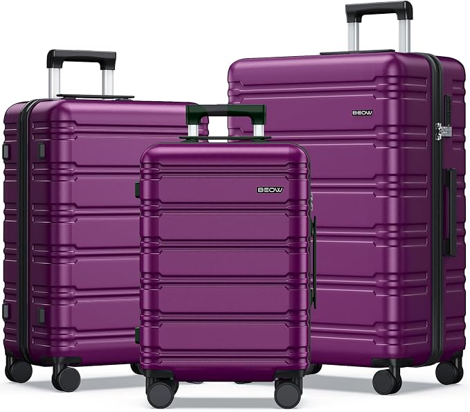 BEOW 3 Piece Luggage Sets For Women by BEOW