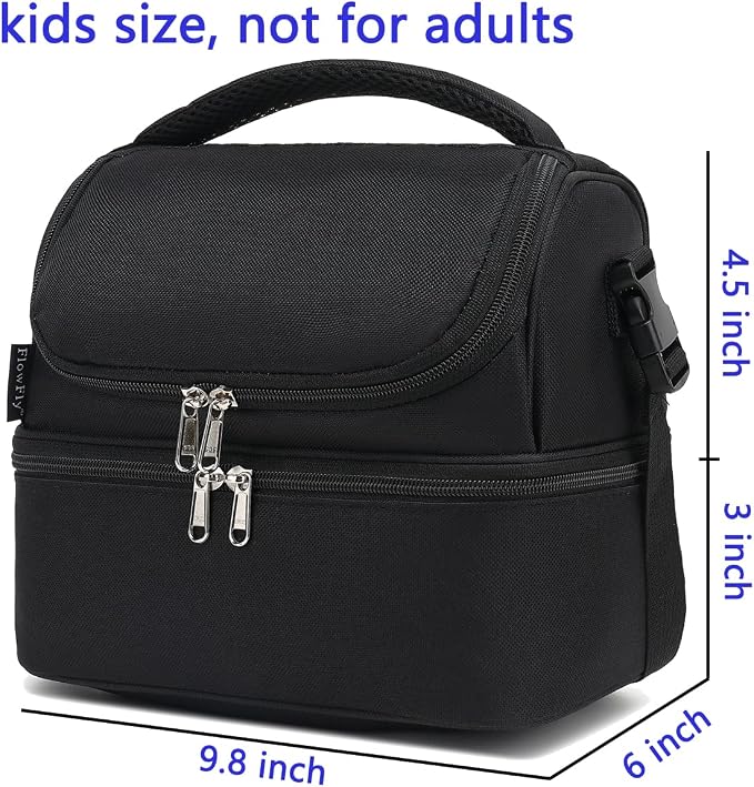 FlowFly Double Decker Cooler Insulated Lunch Bag Large Tote - Image 4