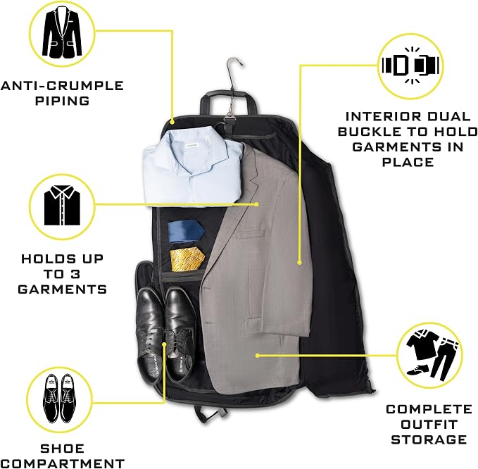 Premium Suit Garment Bag Carry On - Image 4