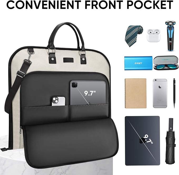 BALEINE Travel Garment Bag, Travel Suit Bag - Image 3