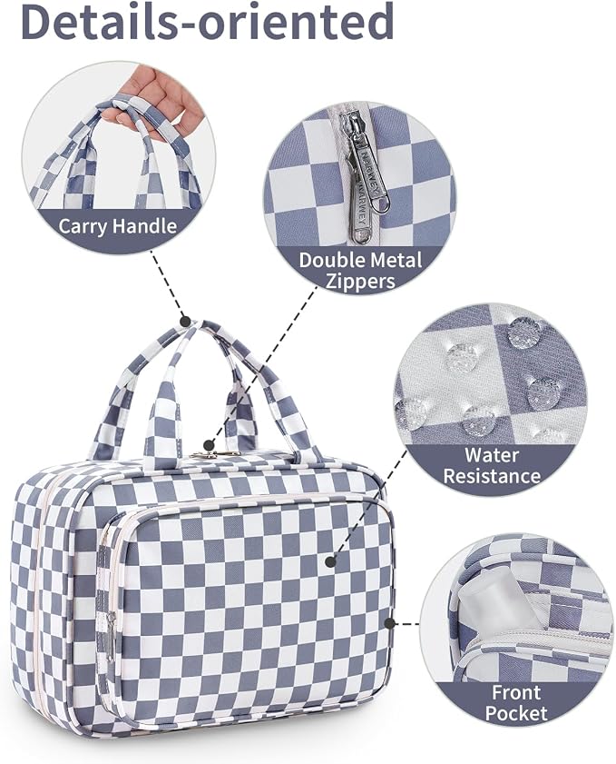 Narwey Hanging Toiletry Bag for Women Travel Makeup Bag Organizer Toiletries - Image 5