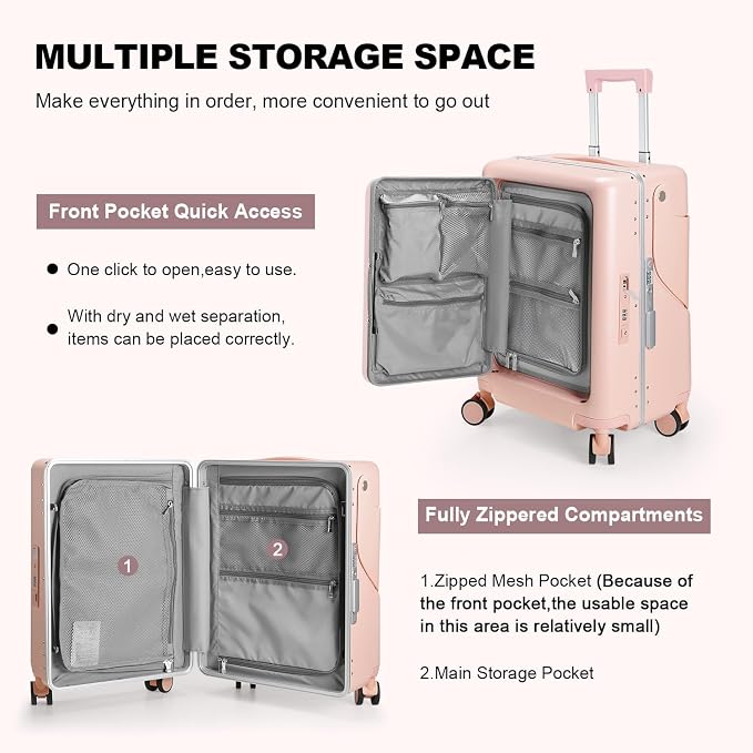 Ride On Luggage with Foldable Seat - Image 3