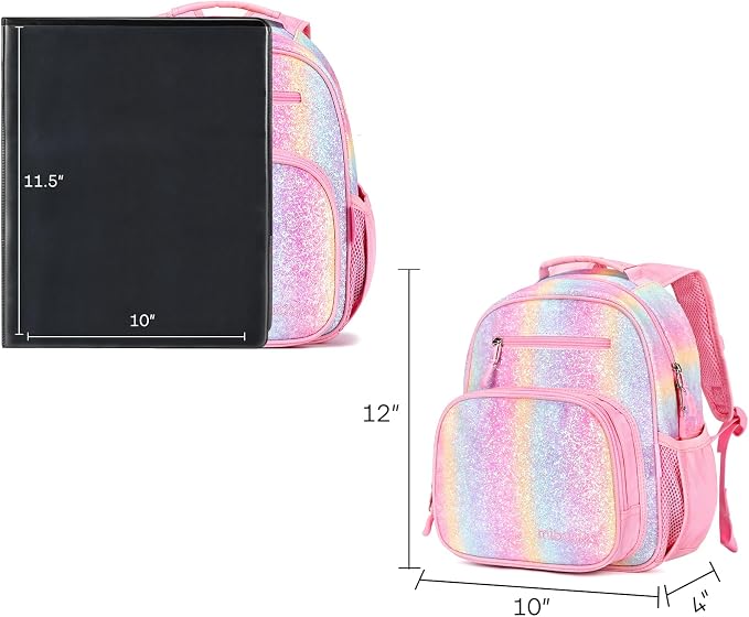 mibasies Toddler Backpack for Girls 2-4: Glitter Kids Backpacks for Girls - Image 7