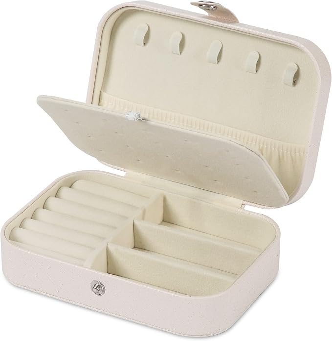 Travel Jewelry Box, PU leather Small Jewelry Organizer - Image 7