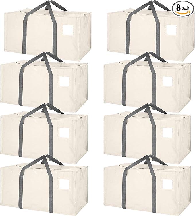 8 Pack Extra Large Moving Bags Heavy Duty Packing Bags by Unknown