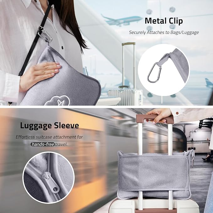 Travel Blanket, Ultra-Soft, Warm & Lightweight Travel Blanket Airplane - Image 5