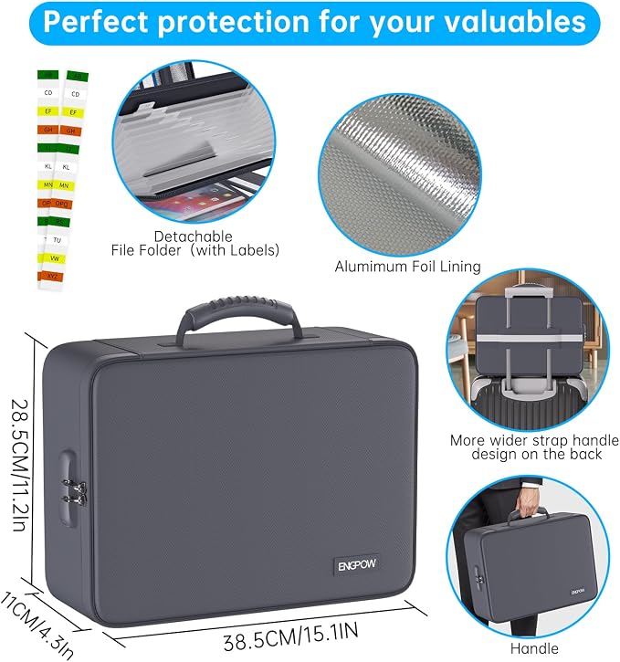 ENGPOW 5200℉ Fireproof File Organizer Bag - Image 6
