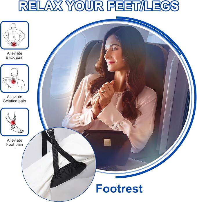 Airplane Footrest Hammock, Foot Hammock - Image 3