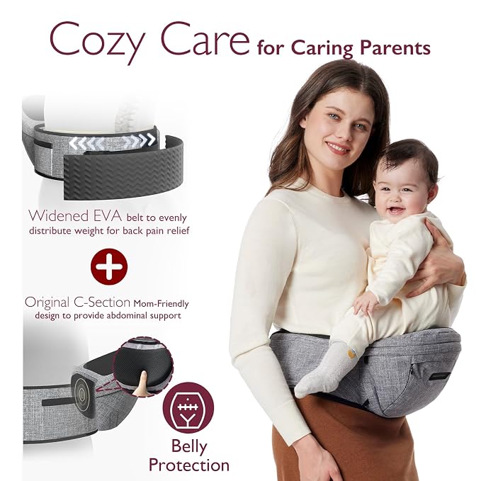 Momcozy Hip Seat Baby Carrier - Image 4