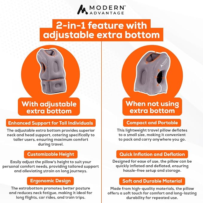 Modern Advantage Inflatable Travel Pillow - Image 2