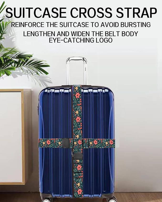Luggage Straps for Suitcases, Adjustable Travel Belt, Durable Wide Luggage Strap - Image 5
