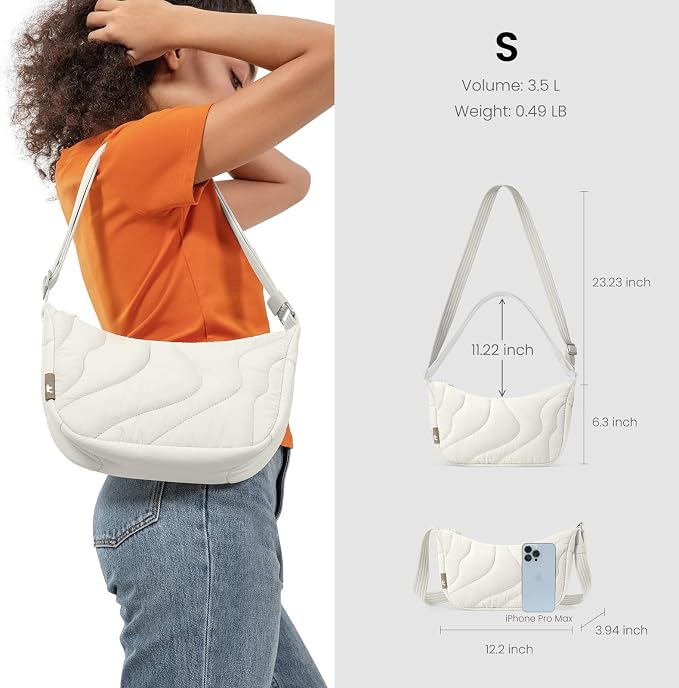 tomtoc 3.5L Puffer Sling Crossbody Bag - Image 3