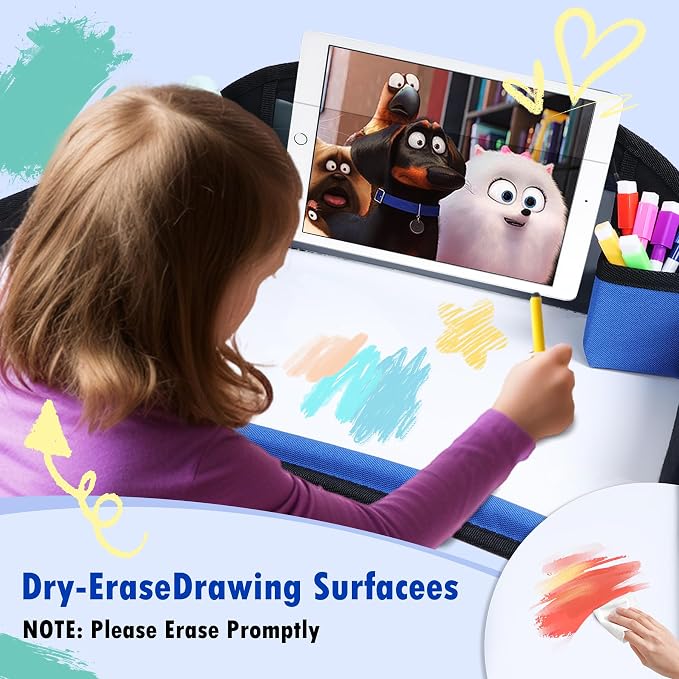 Kids Travel Tray for Car Seat, Toddler Road Trip Essentials - Image 5