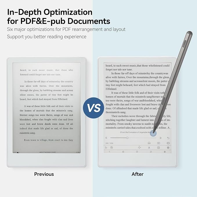 Meebook E-Reader M8 | 7.8' Eink Carta Screen | 300PPI Smart Light | Android 14 - Image 4