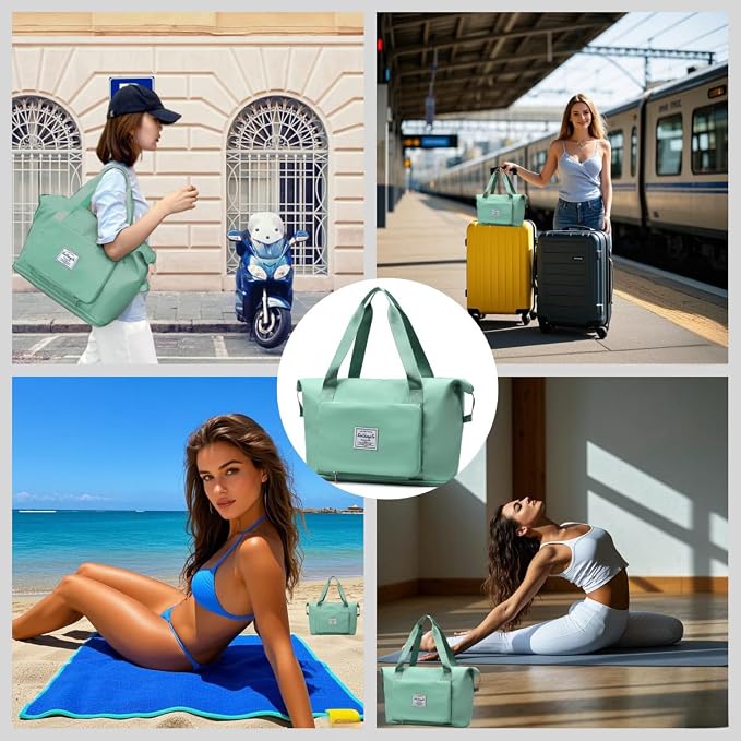 Large Capacity Foldable Travel Bag, Expandable lightweight Carry on Bag - Image 4