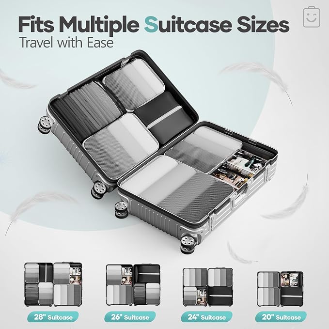 Veken 9/11 Set Compression Packing Cubes - Image 8