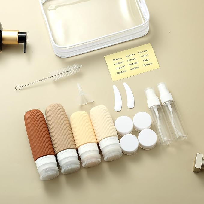 16 Pack Travel Bottles Set, TSA Approved Leak Proof Silicone Squeezable - Image 7