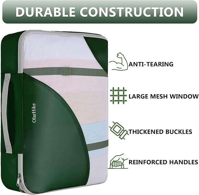 8 Set Packing Cubes for Travel, Gifts for Women Mom, Anti-Tearing Suitcase - Image 4