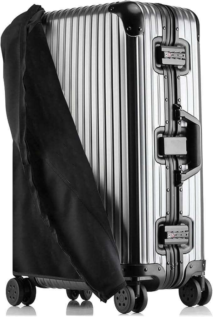 Transparent PVC Suitcase Cover, No Disassembly Required Clear Luggage Protector by Linpr