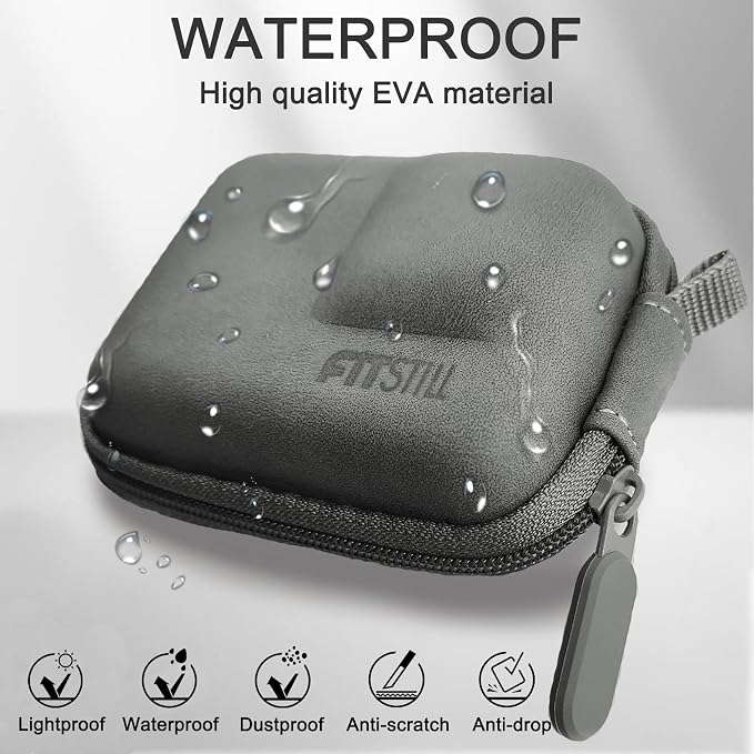 FiTSTILL Grey PU Mini Carrying Case - Image 3